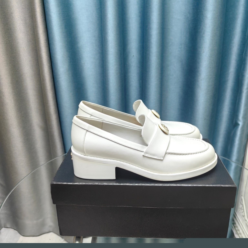 Ch*el leather shoes